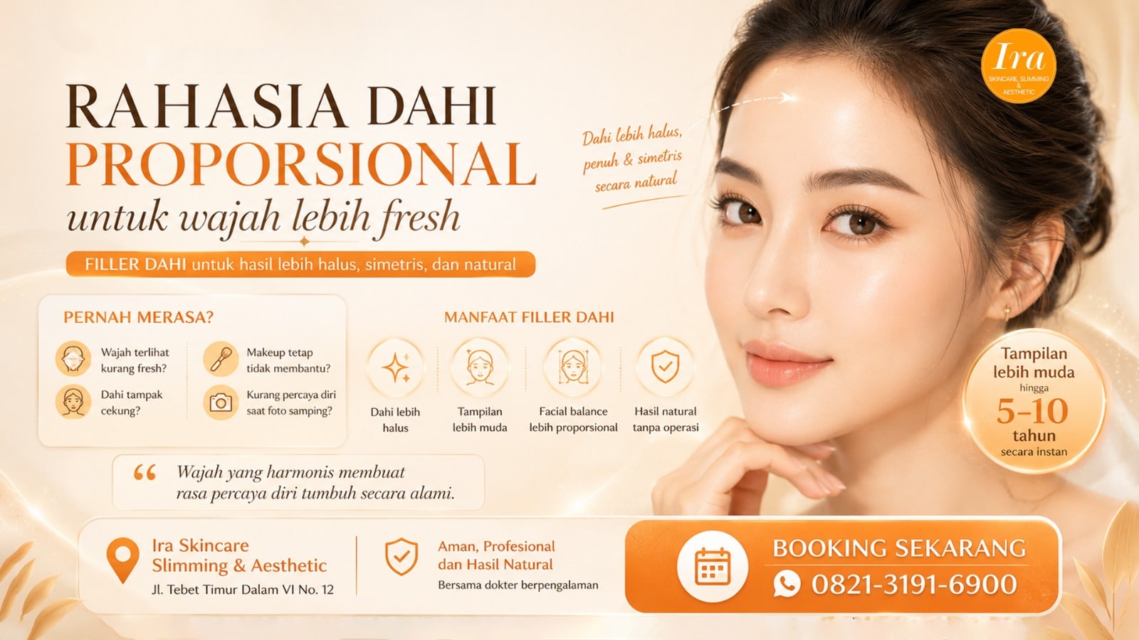 Rahasia Dahi Proporsional untuk Wajah Lebih Fresh